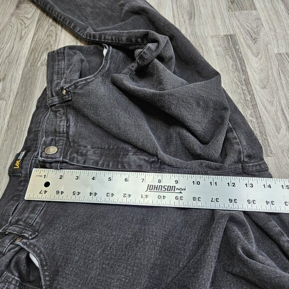 Lee Jeans Womens 22W Black Relaxed Fit Straight Leg Stretch Denim Plus Size - Picture 11 of 12